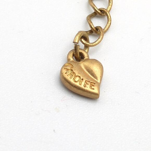 Carolee Purple Lavender Rhinestone Necklace, Gold Tone, 18 Inches - Picture 5 of 8